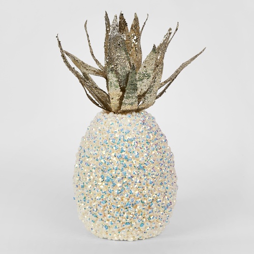 Shimmer Pineapple White LGE 39cm