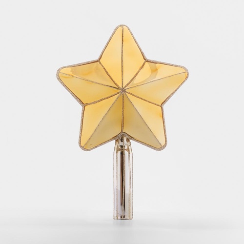 Radiant Star Tree Topper Gold & Champagne 28cm