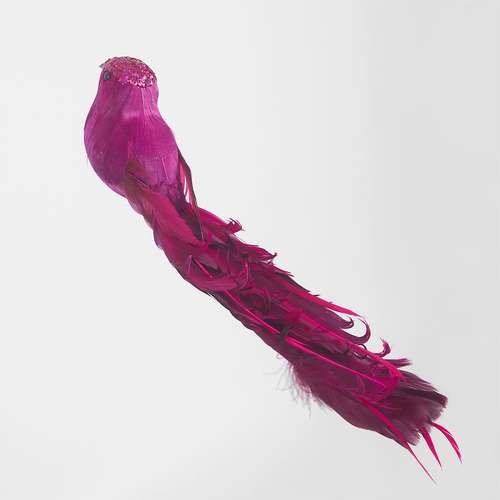 Ellou Clip on Bird Fuchsia 33cm