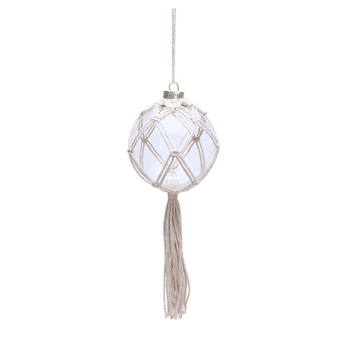 Glass Coastal Buoy Hanging SML 8cm