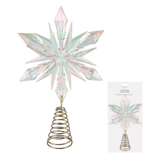 Irridescent Star Tree Topper 33cm