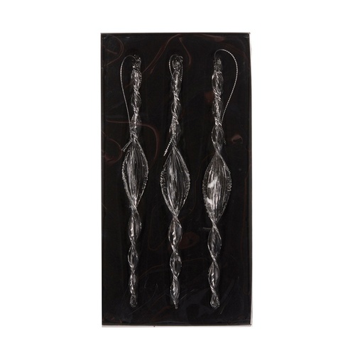 Twist Drops Clear 3pk 22cm