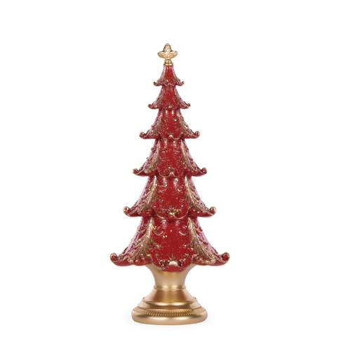 Layered Red & Gold Tree 30cm