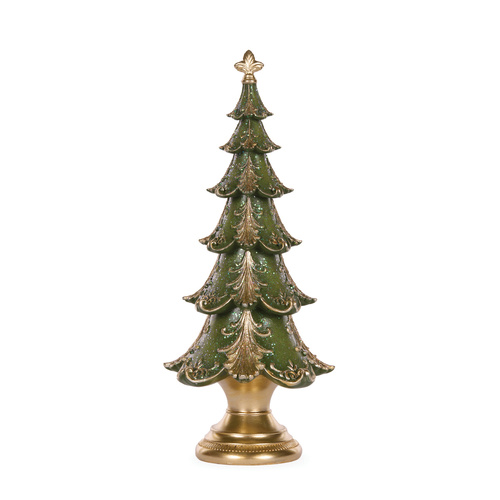 Layered Green & Gold Tree 42cm