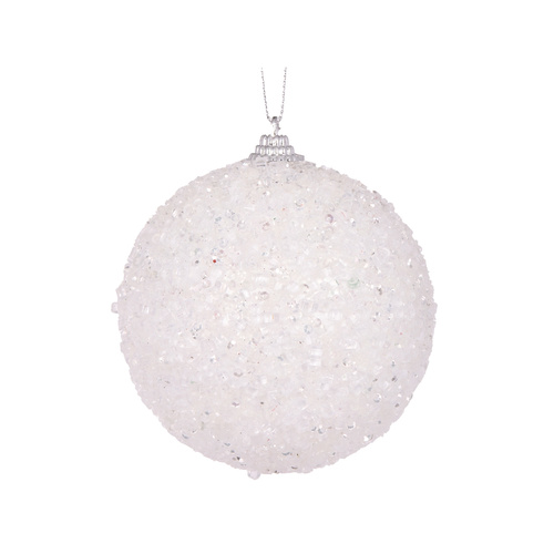 White Crystals Bauble 10cm
