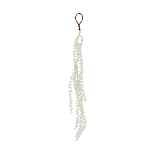 White Frosted Hanging Stem 48cm