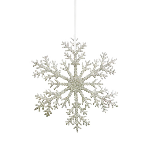 Champagne Glitter Snowflake 31cm