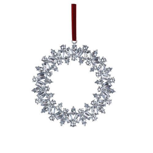 Crystal Wreath Tree Ornament 13cm