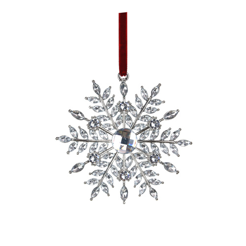 Crystal Snowflake Tree Ornament 10cm