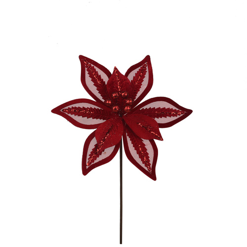 Red Poinsettia 35cm