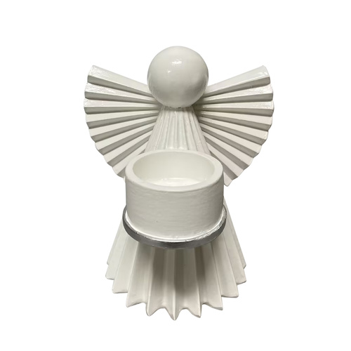 White Angel Candle Holder 16cm