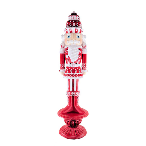 Red & White Peppermint Nutcracker 190cm 