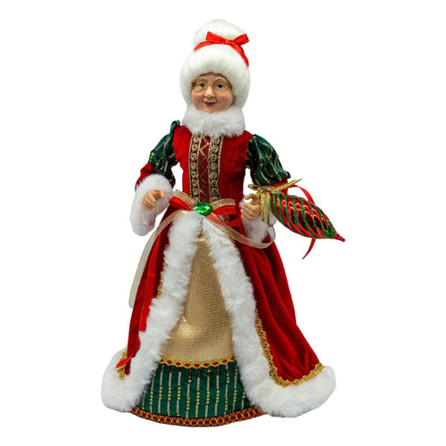 Red & Green Mrs Claus 45cm