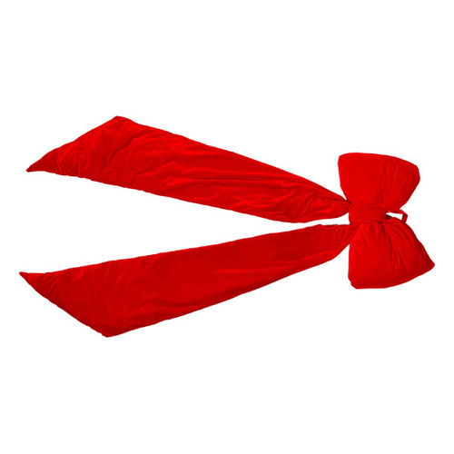 Long Deep Red Velvet Bow 162cm