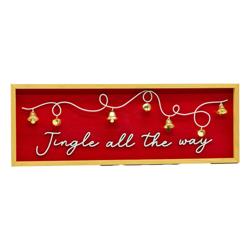 Jingle All The Way Wall Plaque 61cm