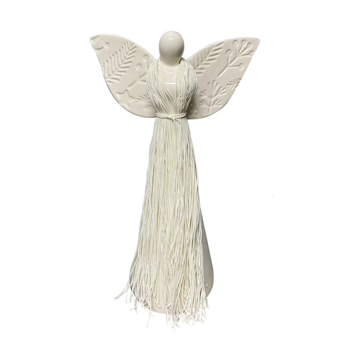 Porcelain White Angel 27cm