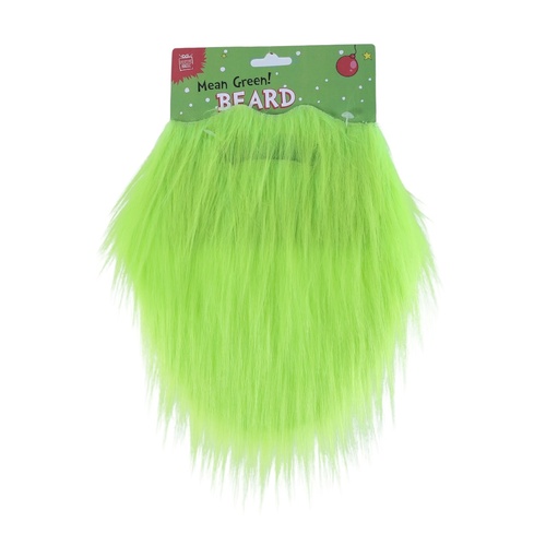 Mean Green Santa Beard 28cm
