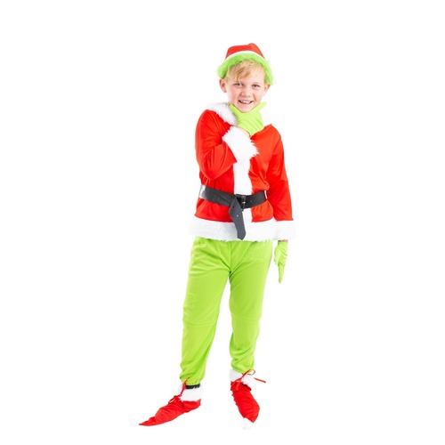 Mean Green Costume Kids 8pc 55cm