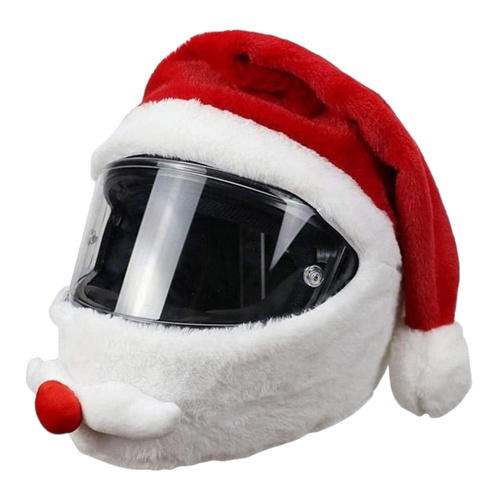 Santa Plush Motorbike Helmet Cover 60cm