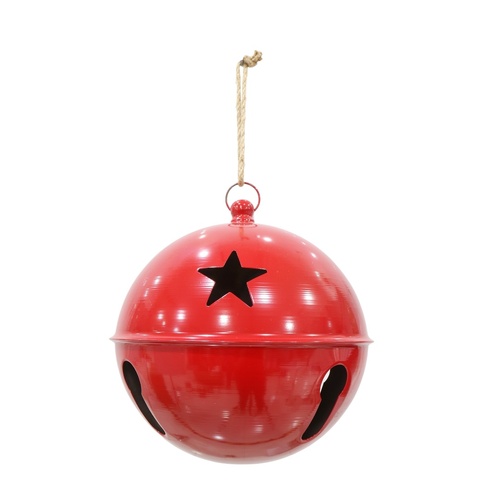 Glossy Red Bell 30cm
