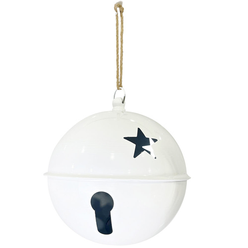 Glossy White Bell 30cm
