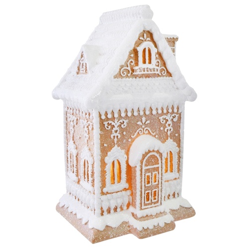 LED Snowy Gingerbread House 32cm