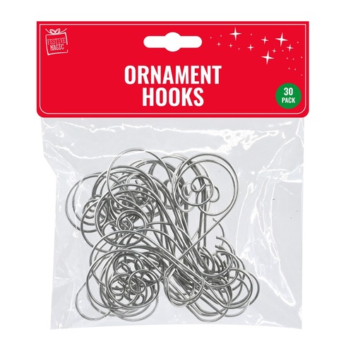 Ornament Hooks 30pk 5cm