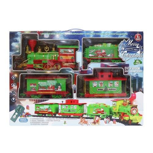 Christmas Remote Control Train Set 26pc 182cm