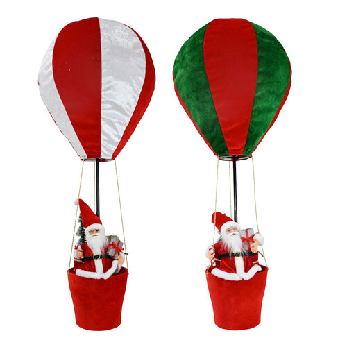 Pop Up Santa Hot Air Balloon 1pc Mixed 90cm