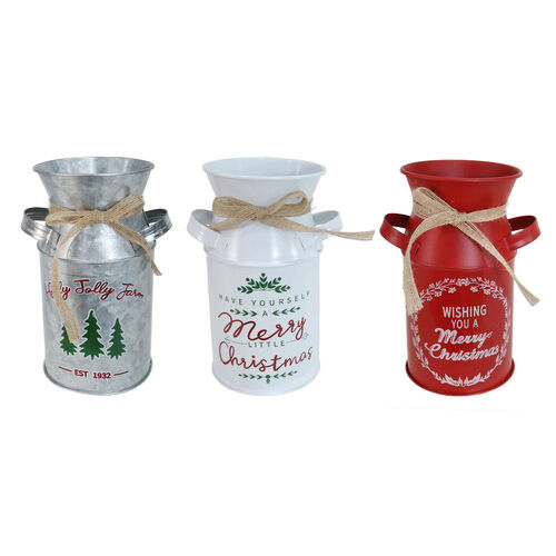 Vintage Milk Can 1pc 3 Asstorted 18cm