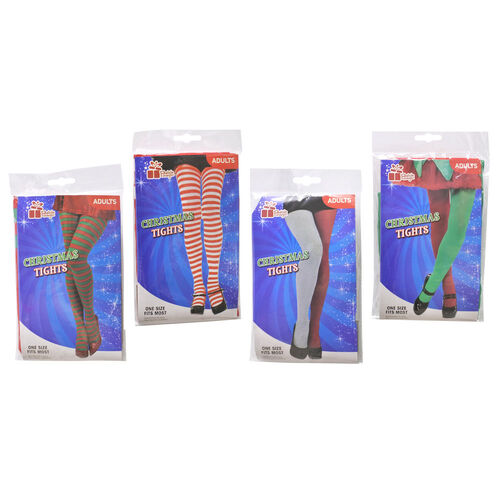 Christmas Tights Adult 1pc Mixed