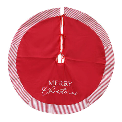 Candy Stripe Border Tree Skirt 120cm