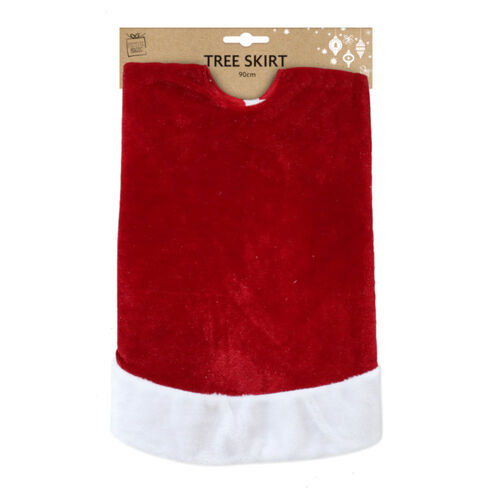 Velvet Snow Edge Tree Skirt 108cm