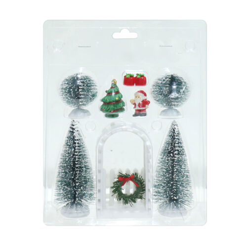 Christmas Decoration Scene 9pc Set 10cm
