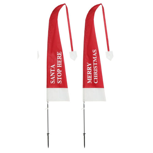 Santa Hat Flag Printed 3.7m 1pc