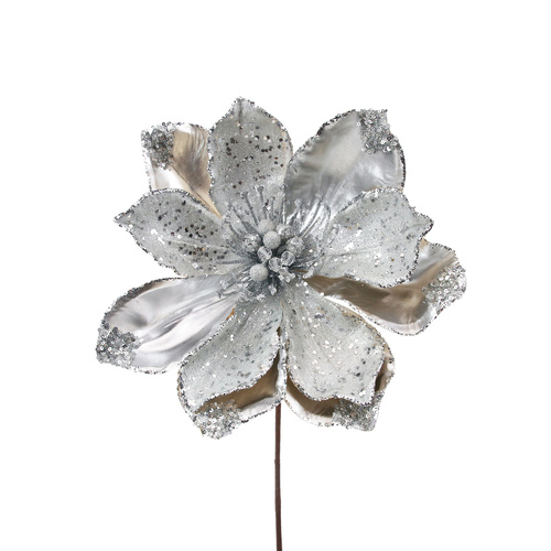 Silver Magnolia Stem 33cm