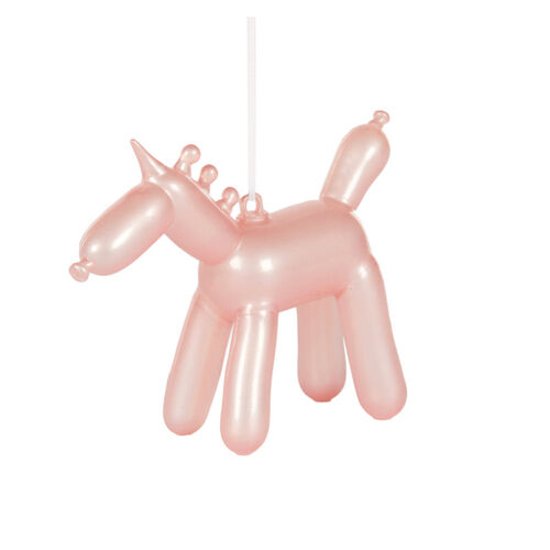 Unicorn Balloon Animal Pearl Pink Hanging 10cm