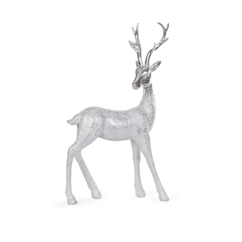 Silver Lace Reindeer Standing 55cm
