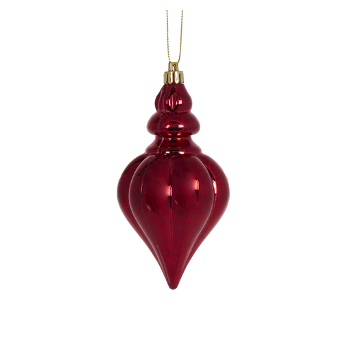 Red Mercury Heart Finial 13cm
