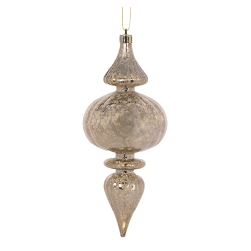 Champagne Mercury Bubble Finial 19cm