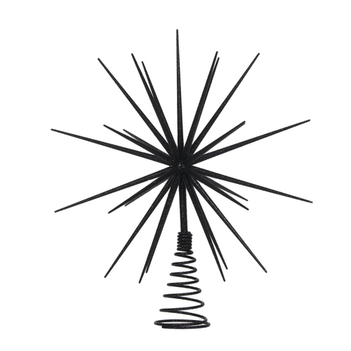 3D Starburst Tree Topper Black 35cm