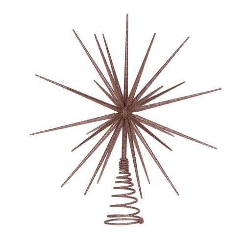 3D Starburst Tree Topper Rose Gold 35cm
