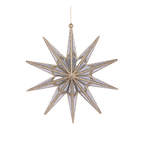 10 Point Hanging Star Champagne 16cm