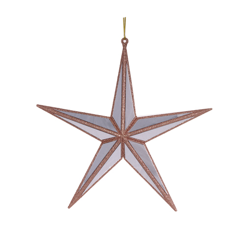 5 Point Hanging Star Rose Gold 27cm