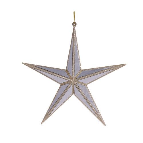5 Point Hanging Star Champagne 27cm