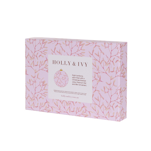 Pink Mistletoe Bon Bons 8 Pk 38cm