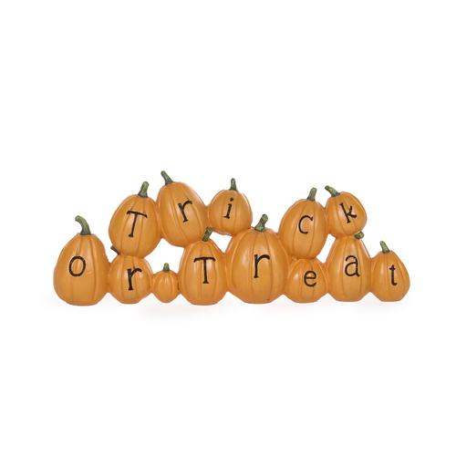 Trick Or Treat Pumpkin Sign 26cm