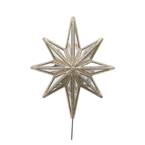 Mirror Celestial Champagne Star Tree Topper 50cm