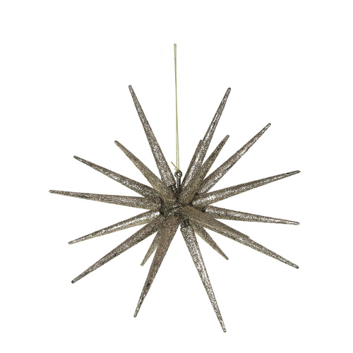 Champagne Glitter Starburst 22cm