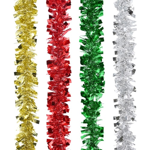 Tinsel Crimple Wide Cut 4 Asst 2m